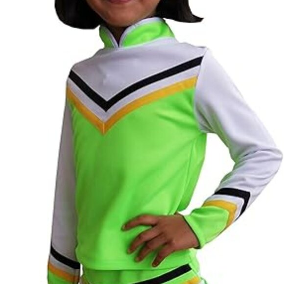 Girls Cheerleader Costume XL Age 10-12 – Long Sleeve Kids Cheer Uniform Dress - Picture 2 of 4